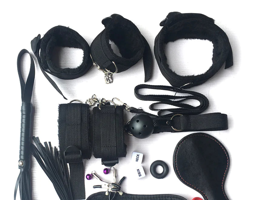 10-Piece Plush Strap Teasing Toy Set
